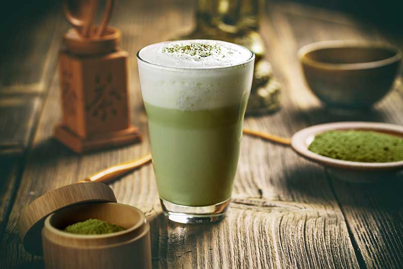 matcha dans un verre